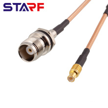 RF  Cable TNC Female Bulkhead to MCX straight Male  with RG316 RG174 RG178 Jumper Cable